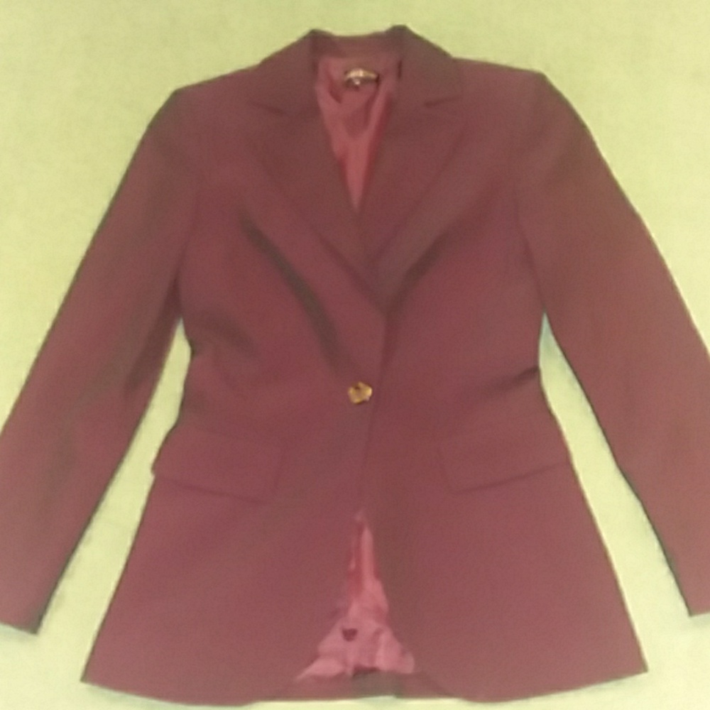 Bebe blazer jacket (eggplant iridescent)